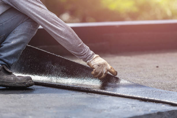 Professional Emergency Waterproofing technician working in Junction City, WI